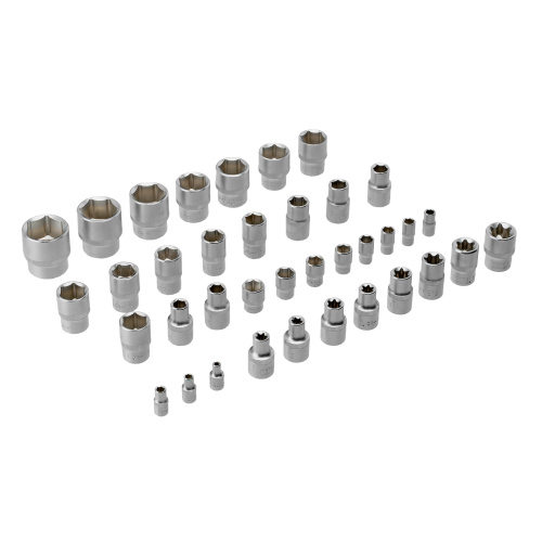 Набор инструментов, 1/2", 1/4", CrV, S2, пластиковый кейс, 122 предмета Denzel по ценам производителя в Уфе с доставкой по всей России