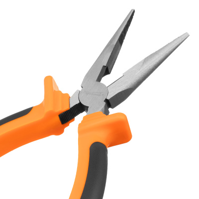 Длинногубцы прямые Comfort, 180 мм, шлифованные, двухкомпонентные рукоятки Sparta по ценам производителя в Уфе с доставкой по всей России