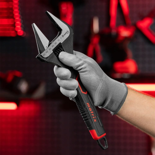 Ключ разводной, тонкие губки, фосфатированный, двухкомпонентная рукоятка, 300 мм, PRO Matrix по ценам производителя в Уфе с доставкой по всей России