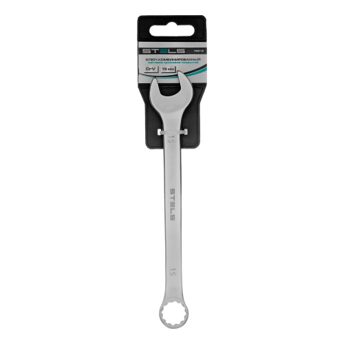Ключ комбинированный, 15 мм, CrV, матовый хром Stels по ценам производителя в Уфе с доставкой по всей России