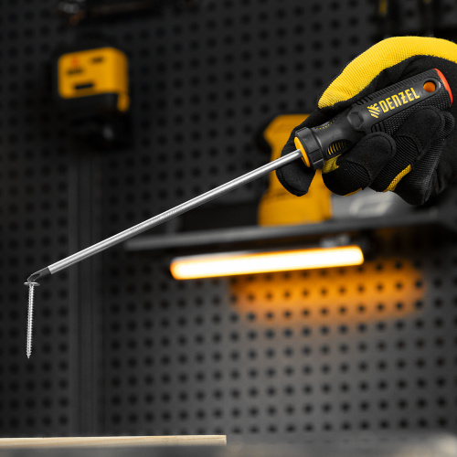 Отвертка, PH2х200 мм, S2, 3к рукоятка Denzel по ценам производителя в Уфе с доставкой по всей России