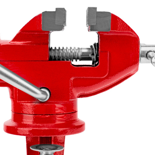 Тиски слесарные, 80 мм, настольные, поворотные, c наковальней MTX по ценам производителя в Уфе с доставкой по всей России