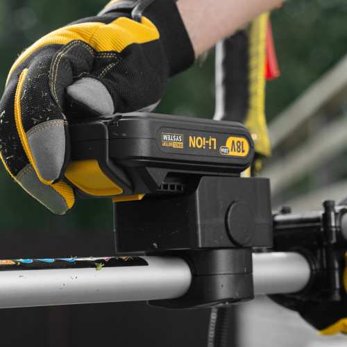 Триммер бензиновый DT-43E, 43 см3, неразъемная штанга, электростартер, состоит из 2 частей Denzel по ценам производителя в Уфе с доставкой по всей России