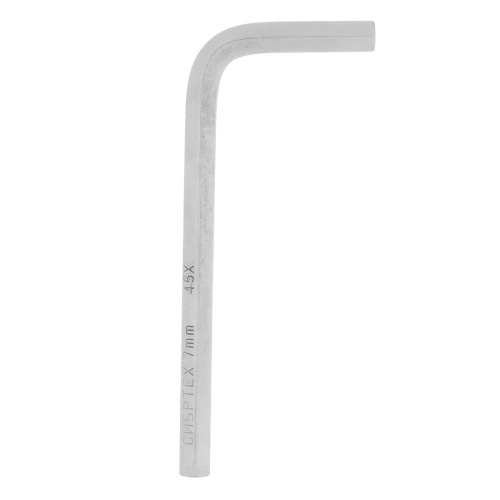 Ключ имбусовый HEX, 7 мм, 45x, закаленный, никель Сибртех по ценам производителя в Уфе с доставкой по всей России