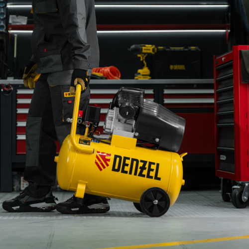 Компрессор воздушный прям. привод DCV1800/50, 1,8 кВт, 50 литров, 320 л/мин Denzel по ценам производителя в Уфе с доставкой по всей России