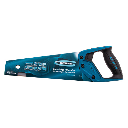 Ножовка по дереву "PIRANHA", 300 мм, 11 TPI, 3D-зуб, тефлоновое покрытие полотна, двухкомпонентная рукоятка Gross по ценам производителя в Уфе с доставкой по всей России