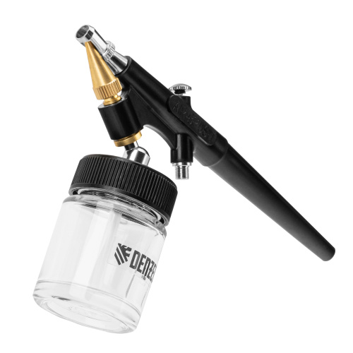 Аэрограф с нижним бачком AB2, 0,8 мм, 22 мл, 11 л/мин Denzel по ценам производителя в Уфе с доставкой по всей России