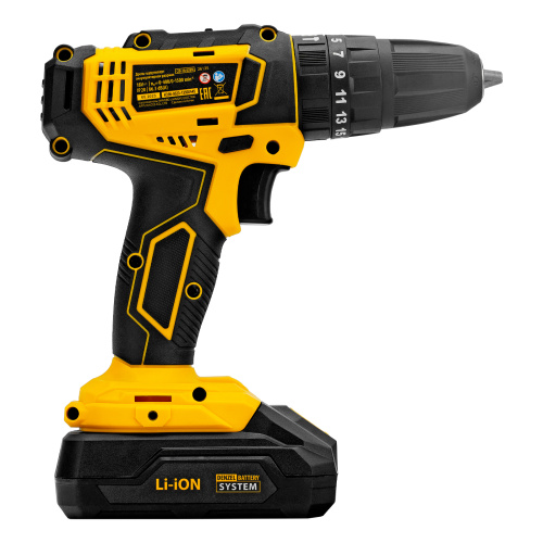 Дрель-шуруповерт аккумуляторная ударная CID-18-02BM, Li-Ion, 18 В, 2 акк. Denzel по ценам производителя в Уфе с доставкой по всей России