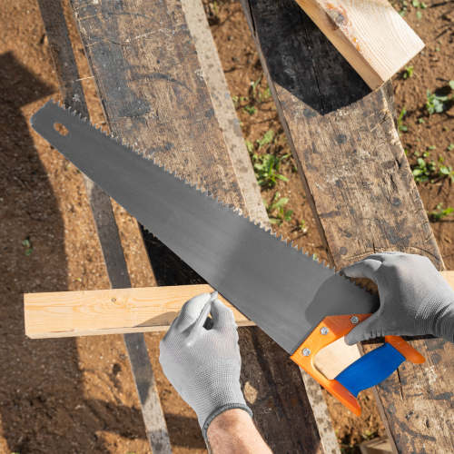 Ножовка по дереву, 500 мм, шаг зубьев 6.5 мм, пластиковая рукоятка по ценам производителя в Уфе с доставкой по всей России