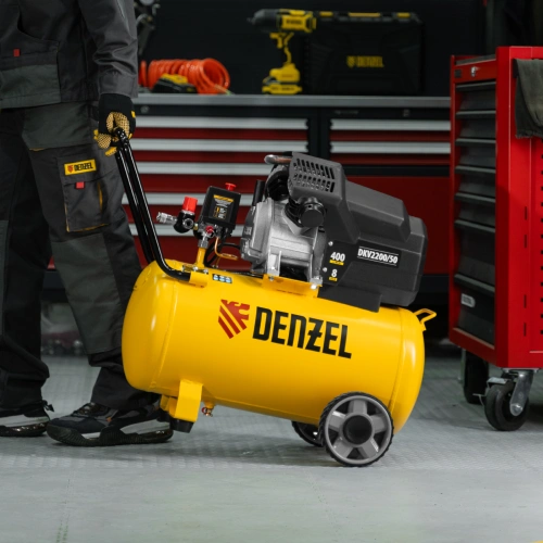 Компрессор воздушный DKV2200/50, Х-PRO 2.2 кВт, 400 л/мин, 50 л Denzel купить в Москве с доставкой по всей России | ProtosMarket.ru