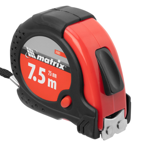 Рулетка Status Magnet fixation,7,5 м х 25 мм,обрезиненный корпус,зацеп с магнитом Matrix по ценам производителя в Уфе с доставкой по всей России