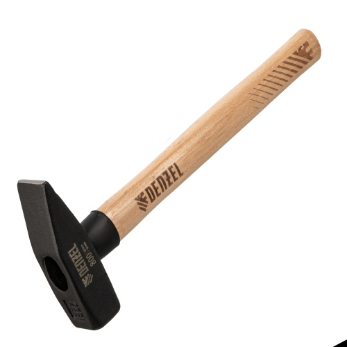 Молоток слесарный, 800 г, кованый квадратный боек, буковая рукоятка Denzel по ценам производителя в Уфе с доставкой по всей России