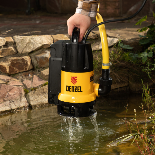 Дренажный насос DP800A, 800 Вт, подъем 5 м, 13000 л/ч Denzel по ценам производителя в Уфе с доставкой по всей России