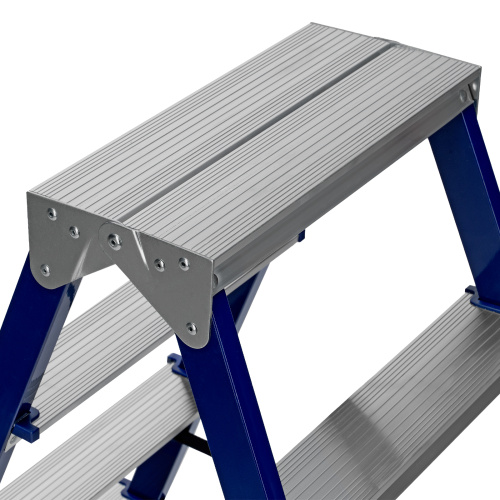 Стремянка двусторонняя 6 ступеней, стальная, Сибртех по ценам производителя в Уфе с доставкой по всей России