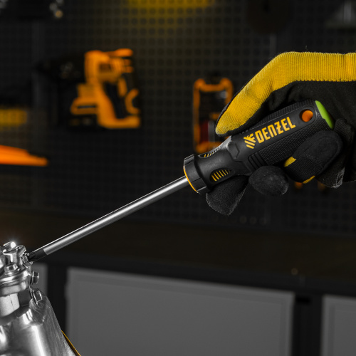 Отвертка PZ3x150 мм, CrV, трехкомпонентная рукоятка Denzel по ценам производителя в Уфе с доставкой по всей России