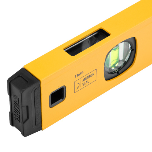 Уровень алюминиевый, магнит, фрезерованный, 3 глазка (1 зеркал.) 0,5 мм/м, 1200 мм Denzel по ценам производителя в Уфе с доставкой по всей России