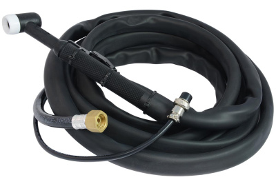 Горелка сварочная TIG  с газовым охлаждением WP-17 (2-pin, 4м) / Torch for TIG welding по ценам производителя в Уфе с доставкой по всей России