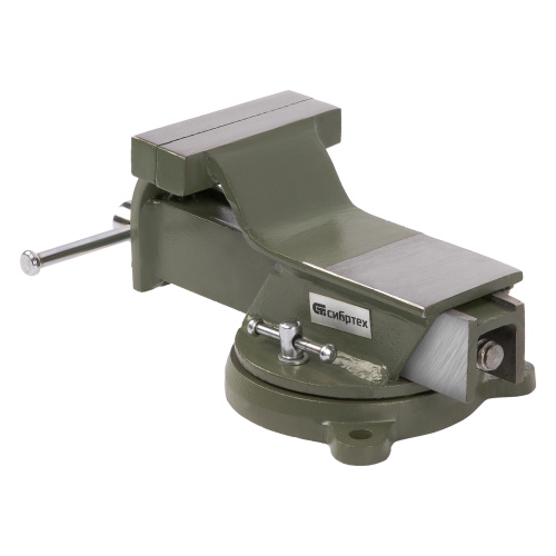 Тиски слесарные, 100 мм, стальные, поворотные Сибртех по ценам производителя в Уфе с доставкой по всей России