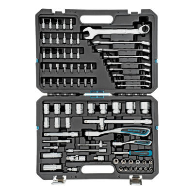 Набор инструментов, 1/4", 1/2", CrV, 120 зубьев, 82 предмета Gross по ценам производителя в Уфе с доставкой по всей России