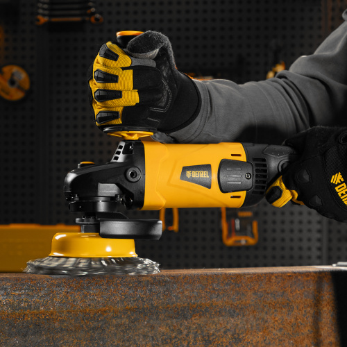 Машина шлифовальная угловая AG150-1500, 1500 Вт, 150 мм, 8500 об/мин Denzel по ценам производителя в Уфе с доставкой по всей России