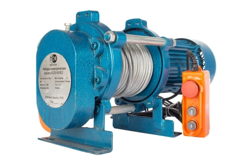 Лебедка электрическая  500 кг  30 м с канатом 220 В TOR KCD (T) по ценам производителя в Уфе с доставкой по всей России