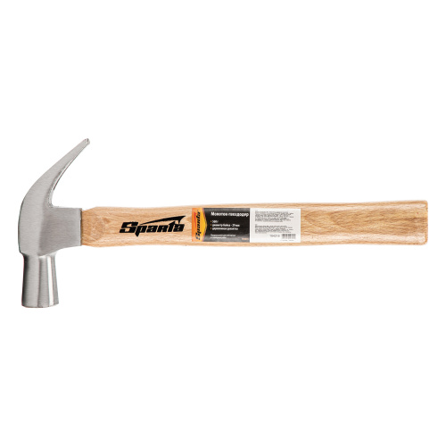 Молоток-гвоздодер, 560 г, боек 29 мм, деревянная рукоятка Sparta по ценам производителя в Уфе с доставкой по всей России