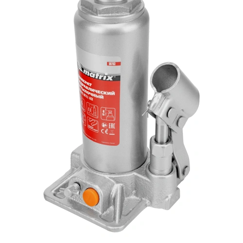 Домкрат гидравлический бутылочный, 4 т, h подъема 194-372 мм Matrix по ценам производителя в Уфе с доставкой по всей России