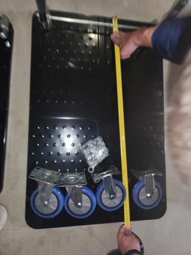 Тележка платформенная 650 кг TOR PH650 (890x590) со складной ручкой (пластиковые колеса 125 мм) по ценам производителя в Уфе с доставкой по всей России