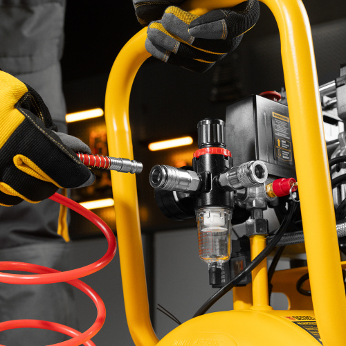 Компрессор безмасляный, малошумный DLS 1500/50, 1500 ВТ, 2x750, 50 л, 260 л/мин Denzel по ценам производителя в Уфе с доставкой по всей России