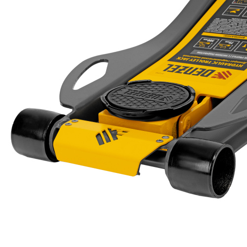 Домкрат гидравлический подкатной, 3 т, 75-500 мм, быстрый подъем, низкий подхват, проф. Denzel по ценам производителя в Уфе с доставкой по всей России