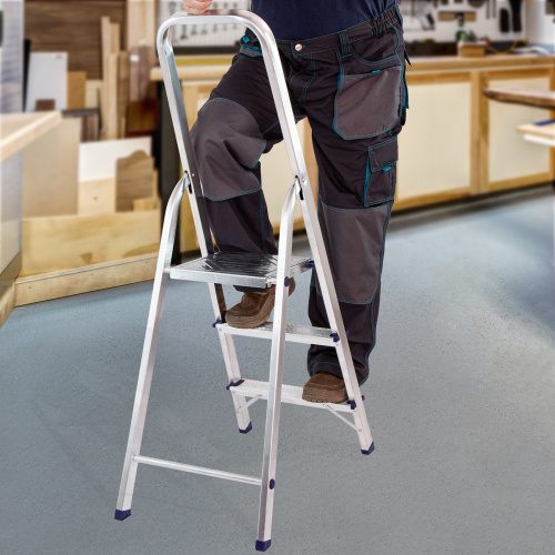 Стремянка усиленная, 3 ступени, алюминиевая, MTX по ценам производителя в Уфе с доставкой по всей России