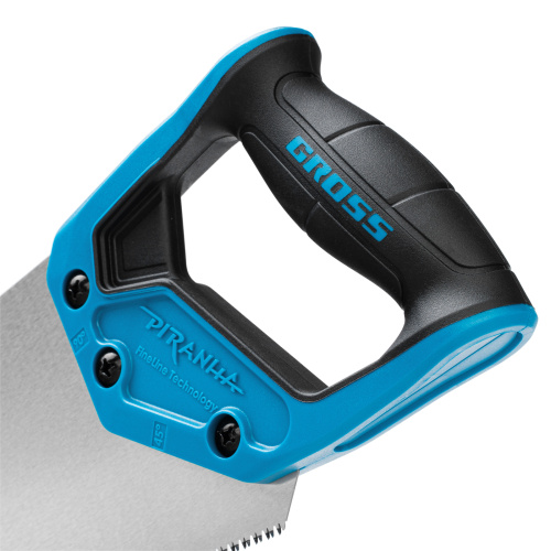 Ножовка по дереву "Piranha", 450 мм, 11-12 TPI, зуб-3D, каленый зуб, двухкомпонентная рукоятка Gross по ценам производителя в Уфе с доставкой по всей России