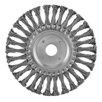 Щетка для УШМ 175 мм, посадка 22.2 мм, плоская, крученая металлическая проволока Сибртех купить в Москве с доставкой по всей России | ProtosMarket.ru