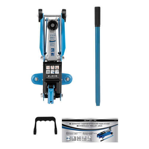 Домкрат гидравлический подкатной, 2 т, h подъема 140-340 мм Stels по ценам производителя в Уфе с доставкой по всей России