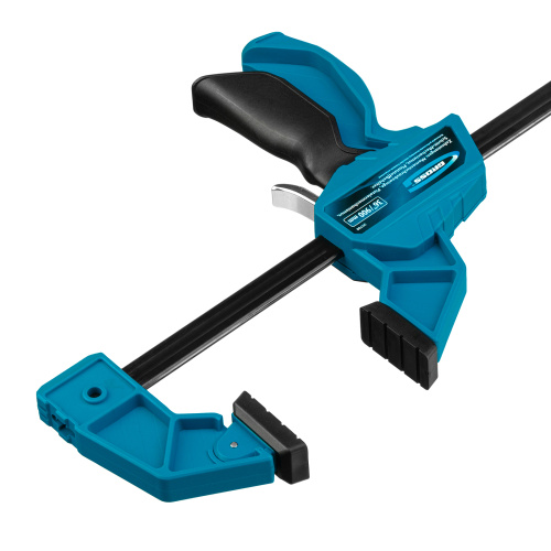 Струбцина реечная, быстрозажимная, пистолетного типа, пошаговый механизм, пластиковый корпус, 900 мм Gross по ценам производителя в Уфе с доставкой по всей России