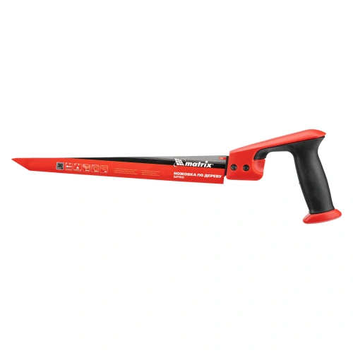 Ножовка по дереву выкружная, 300 мм, каленый зуб, двухкомпонентная рукоятка Matrix по ценам производителя в Уфе с доставкой по всей России