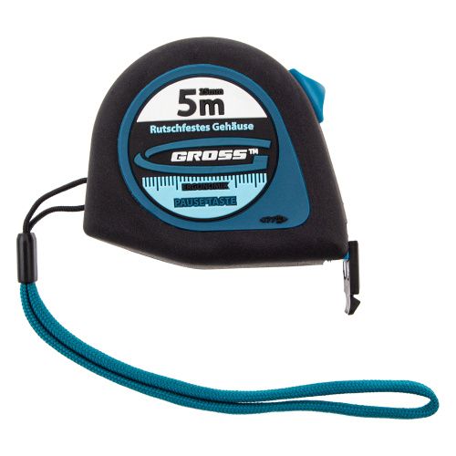 Рулетка "Ergonomisch",5 м x 25 мм,магнитный обрезиненный зацеп Gross по ценам производителя в Уфе с доставкой по всей России