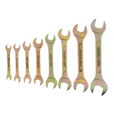 Набор ключей рожковых 6-22 мм, 8 шт, желтый цинк Сибртех по ценам производителя в Уфе с доставкой по всей России