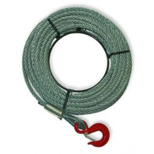 Трос с крюком для лебедки, КК HWG, GR, HWV, VS 25 м 6,0 мм 0,5 т по ценам производителя в Уфе с доставкой по всей России