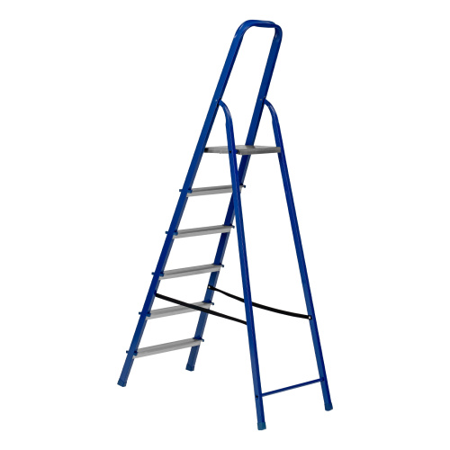 Стремянка, 6 ступеней, стальной профиль, алюминиевые ступени Сибртех по ценам производителя в Уфе с доставкой по всей России