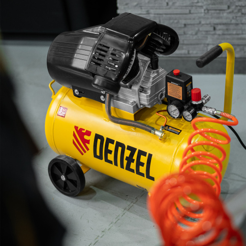 Компрессор воздушный прям. привод DCV1800/50, 1,8 кВт, 50 литров, 320 л/мин Denzel по ценам производителя в Уфе с доставкой по всей России