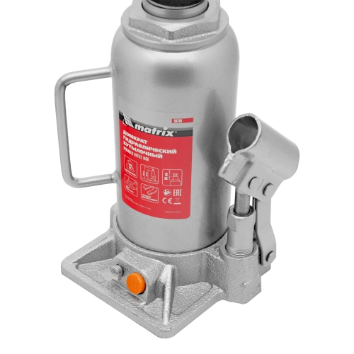 Домкрат гидравлический бутылочный, 12 т, h подъема 230-465 мм Matrix купить в Москве с доставкой по всей России | ProtosMarket.ru