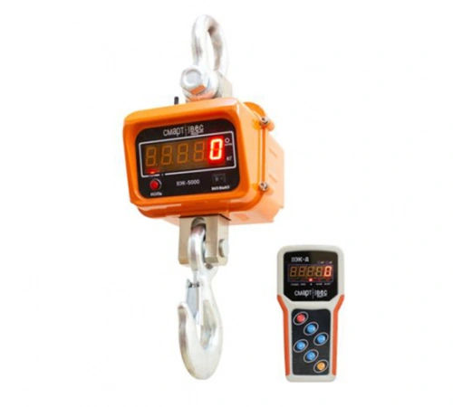 Весы крановые ВЭК-5000 лайт с дублированием показаний на пульт по ценам производителя в Уфе с доставкой по всей России