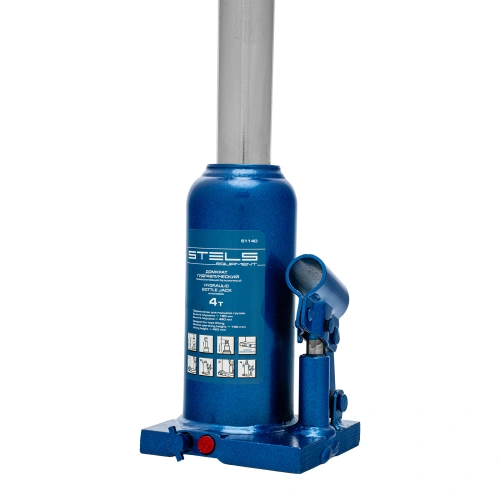 Домкрат гидравлический бутылочный телескопический, 4 т, h подъема 190-480 мм Stels по ценам производителя в Уфе с доставкой по всей России