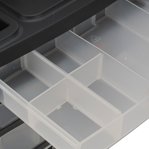 Органайзер для хранения с выдвижными лотками 310х150х260мм, 4 секции, пластик Stels по ценам производителя в Уфе с доставкой по всей России