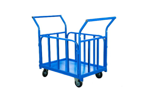 Тележка платформенная TOR ТП-Б (700х1200) с бортами и двумя ручками (колеса 160 мм) по ценам производителя в Уфе с доставкой по всей России