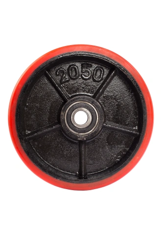 Колесо полиуретан 200х50 мм с подшипником для тележек гидравлических BF/WB/RHP/BFS по ценам производителя в Уфе с доставкой по всей России