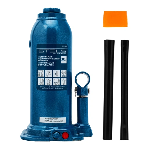 Домкрат гидравлический бутылочный, 8 т, h подъема 222-447 мм Stels по ценам производителя в Уфе с доставкой по всей России