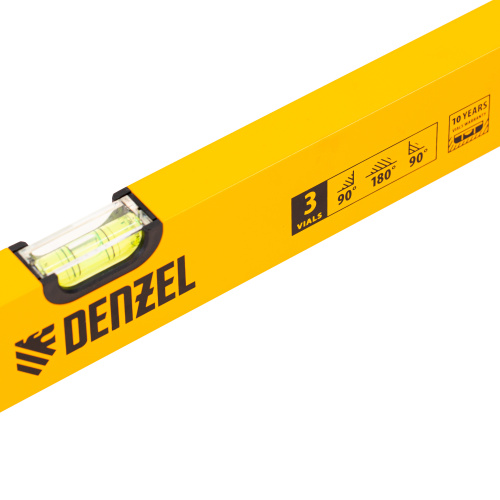 Уровень алюминиевый, 1200 мм, фрезерованный, 3 глазка Denzel по ценам производителя в Уфе с доставкой по всей России