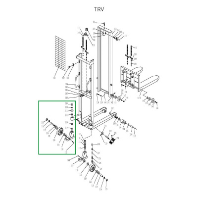 Колесная опора поворотная в сборе для TRV по ценам производителя в Уфе с доставкой по всей России